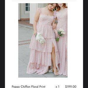 Revelry Chiffon Floral Print Dress